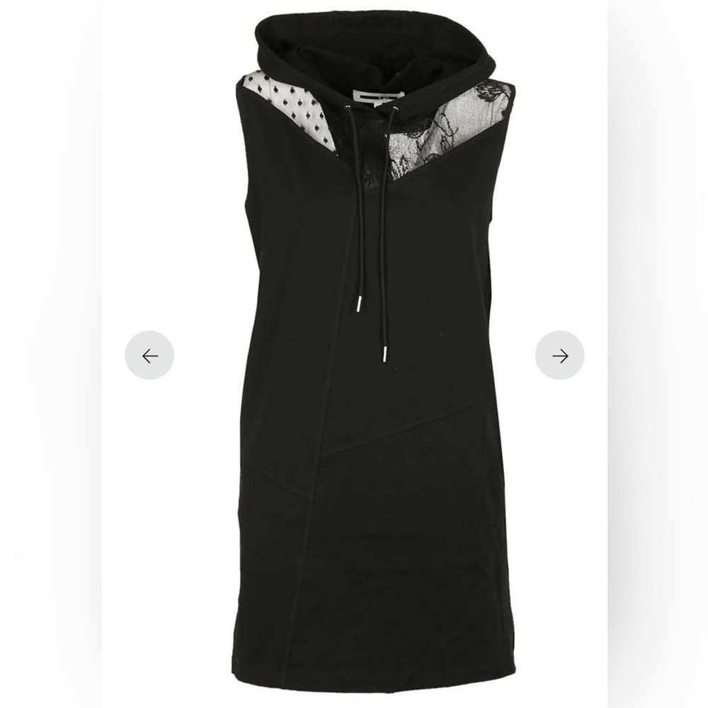 McQ by Alexander McQueen Black Hooded Dress